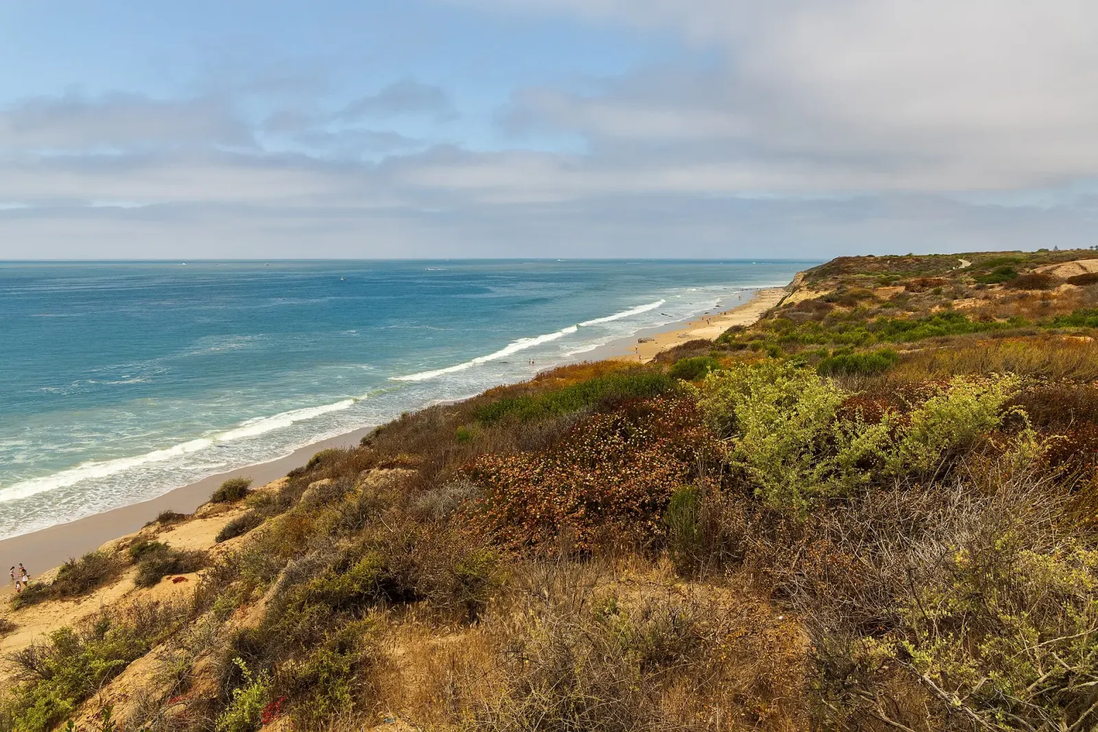Coastline and beach at Crystal Cove State Park
